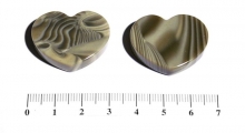 Serca płaskie nawiercone (25x30 mm)