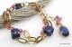 Lapis lazuli, rubin- bransoleta