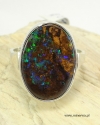 Opal boulder - pierścionek_1