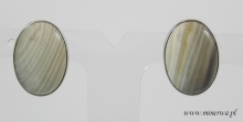 Krzemień pasiasty - owale (14x19 mm) 