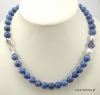 Lapis lazuli, perła - naszyjnik_1