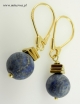 Lapis lazuli, hematyt- kolczyki
