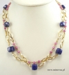 Lapis lazuli, rubin- naszyjnik_1