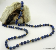 Lapis lazuli, hematyt- naszyjnik